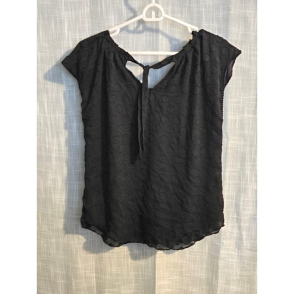 Women's LC Lauren Conrad Top Size M Black - Picture 7 of 7